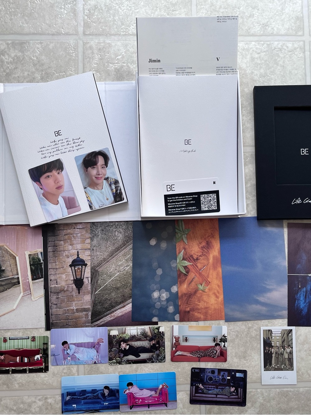 BTS Be Album Deluxe Edition Photocards CD Photo Books Jin Jhope - Picture 2 of 6